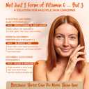 Vitamin C Serum for Face 3 Stable Vitamin C Forms + 4 Power Ingredients: Hyaluronic Acid & Panthenol Brightening Anti Aging Serum for Dark Spots, Fine Lines & Wrinkles Made in Germany, 1,7 fl oz