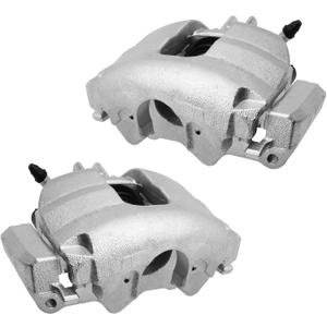 Brake Caliper Front Driver and Passenger Side Caliper with Bracket Caliper for 19-B2590A 19-B2591A Compatible with 2003-2007 Volvo XC70;2001-2007 Volvo V70;2001-2007 Volvo S60, set of 2