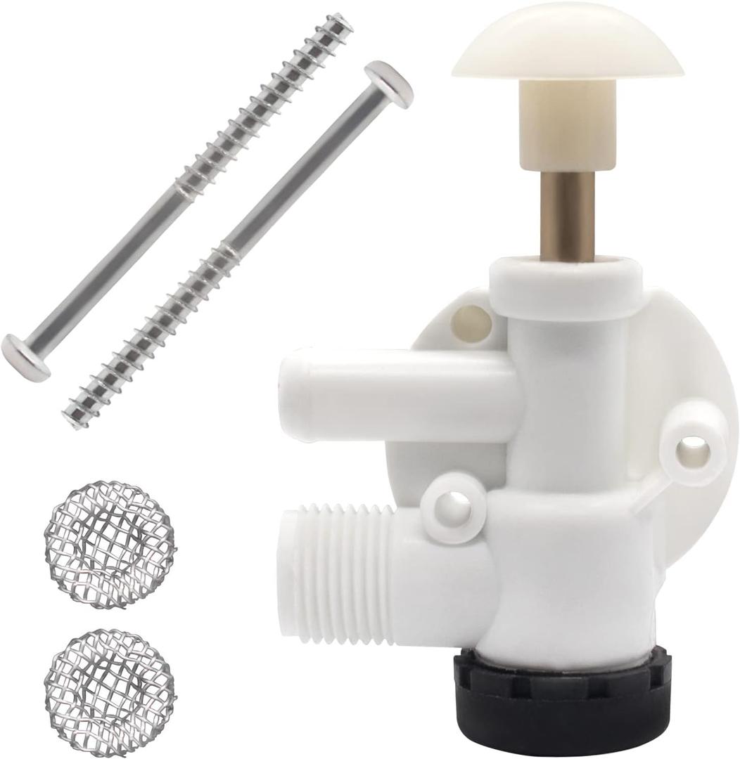 385314349 314349 RV Water Valve Kit Toilet Water Valve Assembly by Sikawai Fit for Dom-etic Sealand VacuFlush Toilet Models