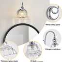Chrome Wall Sconces Bathroom Vanity Light Light Fixtures Modern Vanity Lighting Fixtures Wall Light for Bedroom Dinning Room Bathroom
