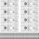 8 Pcs Sectional Couch Connectors with Screws, Thickened Alligator Couch Connectors to Make Sectional Stay, Heavy Duty Sofa Connector for Sectionals (8 Pack+72 Screws)