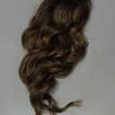 Hair Toppers for Women, 20 Inch Toppers Hair pieces for Women with Thinning Hair Big Base Curly Wavy Wiglets Cover 360 3D French Clip in Bangs (Highlights Brown with Dark Root)