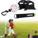Hikeen Baseball Batting Trainer,Hitting Practice Equipment with 20m Rope,Outdoor Level Rebound Swing Trainer for All Age