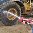 Gilmour Pro Twist Hose Nozzle, Fireman Hose Nozzle for Cleaning and Watering, Heavy Duty Garden Hose Nozzle with Adjustable Spray Pattern, Red