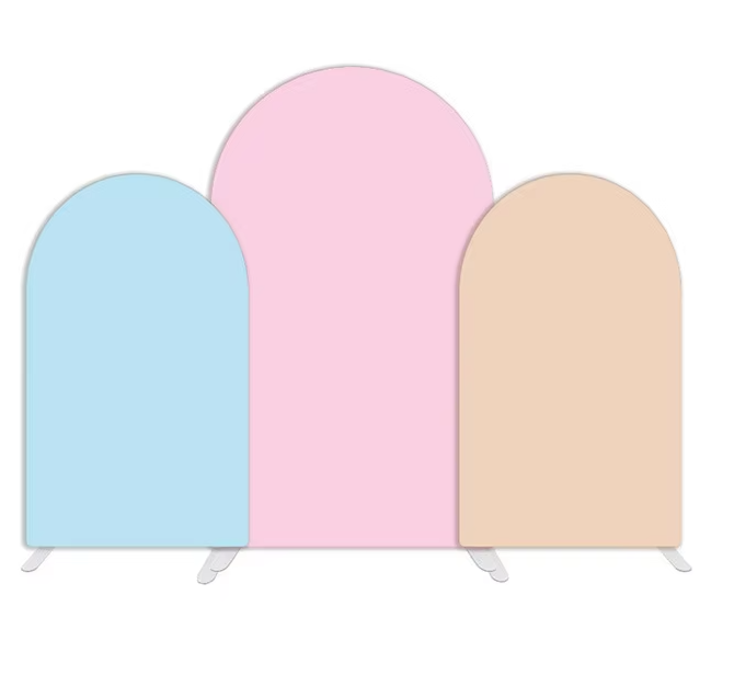 Wedding Arch Backdrop Cover Decorative Fabric for Arch Stand Elegant Ceremony Decor for Weddings Birthdays and Events, 3 pcs