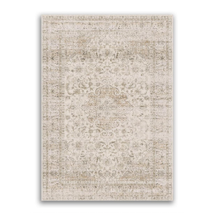 8x10 Washable Beige Vintage Area Rug for Living Room Bedroom Large Traditional Low Pile Soft Carpet Non-Slip Thin Retro Distressed Accent Throw Rug for Dining Room Office Kitchen Indoor