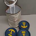 Dandat 3 Pcs Portable Insulated Lunch Container Set for Adult, Stackable Stainless Steel Bento Box for Hot Food with Insulated Lunch Bag Unisex 3 Separate Thermal Food Container (Blue)