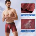 Men's Breathable Cool Mesh Underwear Moisture-Wicking Boxer Briefs 7 Pack (Large)