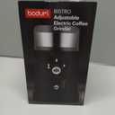 Bodum Bistro Electric Coffee Blade Grinder, Adjustable, 5 Grind Settings, 3 Ounces, Black