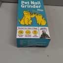 LuckyTail Pet Nail Grinder for Dogs and Cats - Super Quiet and Low Vibration Electric Dog Nail Grinder with 2 LED Lights - USB Rechargeable and Cordless - 2 Speeds - Small to Large Pets (White)