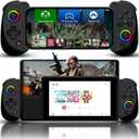 Joso Mobile Gaming Controller for iPhone/iPad/Tablet, Android Wireless Controller with Hall Effects Joysticks, Support PC/Switch, Play Cloud Games/PS Remote Play/COD/Genshin Impact & More - Black (D8)