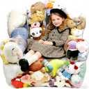 Clear Stuffed Animal Bean Bag Chair Cover for Kids, Waterproof Large Stuffable Beanbag Chair Cover, Creative PVC Plush Toys Storage, for Children Rooms Soft Stuff Animal(Large Square)