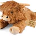 22" & 4.5 lbs Highland Cow Weighted Stuffed Animal, Cuddly & Soft Kids' Plush Toy Pillows for Companion, Large Plushies with Removable Ceramsite Bag, Gifts for Adults, Kids, Boys and Girl