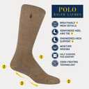 Polo Ralph Lauren Men's Classic Sport Performance Cotton Crew Socks 6 Pair Pack, Brown, Men's Shoe Size 6-12.5
