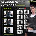BeatBoost Weighted Vest Men 40lb Adjustable Weight Vest with Steel Plates Weights for Walking Strength Training Running Workout