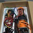 AC-DK 2500 lb ATV/UTV Winch Synthetic Rope Kits, 12V Winch with Wireless Remote for Off Road Trailer Boat RV Towing Winches, Waterproof Winch with Mounting Plate and Wired Remote