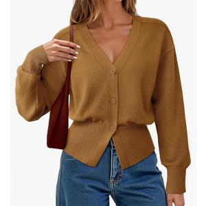 ZAFUL Women's Cropped Knit Sweater Boat Neck Long Sleeve Pullover Jumper Top ,Medium