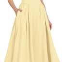 Womens Corset Dress Sexy Thigh Spaghetti Strap Bustier Cocktail Dress Low Cut Boho Formal Dresses with Pockets (Yellow, M)