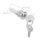 PRETYZOOM Vending Machine Lock Replacement Set with 2 Keys for Gumball Candy Dispenser 1.57 Inch Durable Metal Cylinder Lock for Secure Snack and Soda Vending Covers