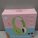 Icon Headphones. Comfortable Padding. High-Quality Sound. Cute Icon Feature. Green