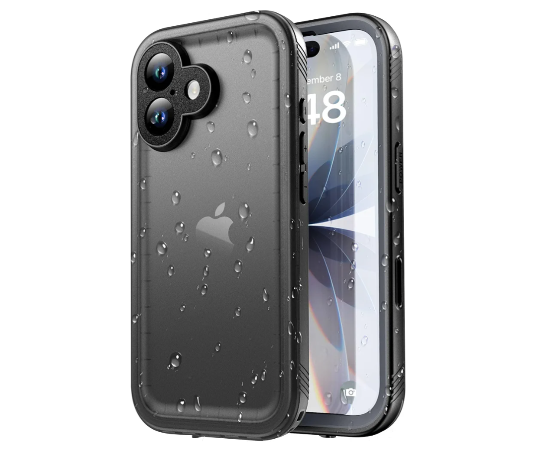 SPORTLINK for iPhone 17 Case - IP68 Waterproof Military Protective Full Body Heavy Duty Shockproof 360 Sealed Dustproof with Camera Screen Protector Phone Cover for iPhone 17 6.3" Black