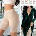 J-pone Slip Shorts for Under Dresses Smooth Anti-Chafing Lace Shorts for Women Boyshorts Seamless High Waisted Underwear (S)