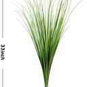 Vlorart 33" Artificial Plants 6 Pack Onion Tall Grass Greenery, Faux Fake Grass Shrubs Plant Flowers Wheat Grass for House Home Indoor Outdoor Office Room Gardening Indoor Décor-Green