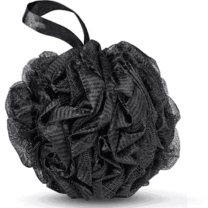 MTDLYICE Loofah Sponge XXL-100g 2 Pack, Bath Sponge Soft Mesh Shower Puff Loofah for Men, Exfoliating Body Scrubber for Women, Shower Accessories (Black)