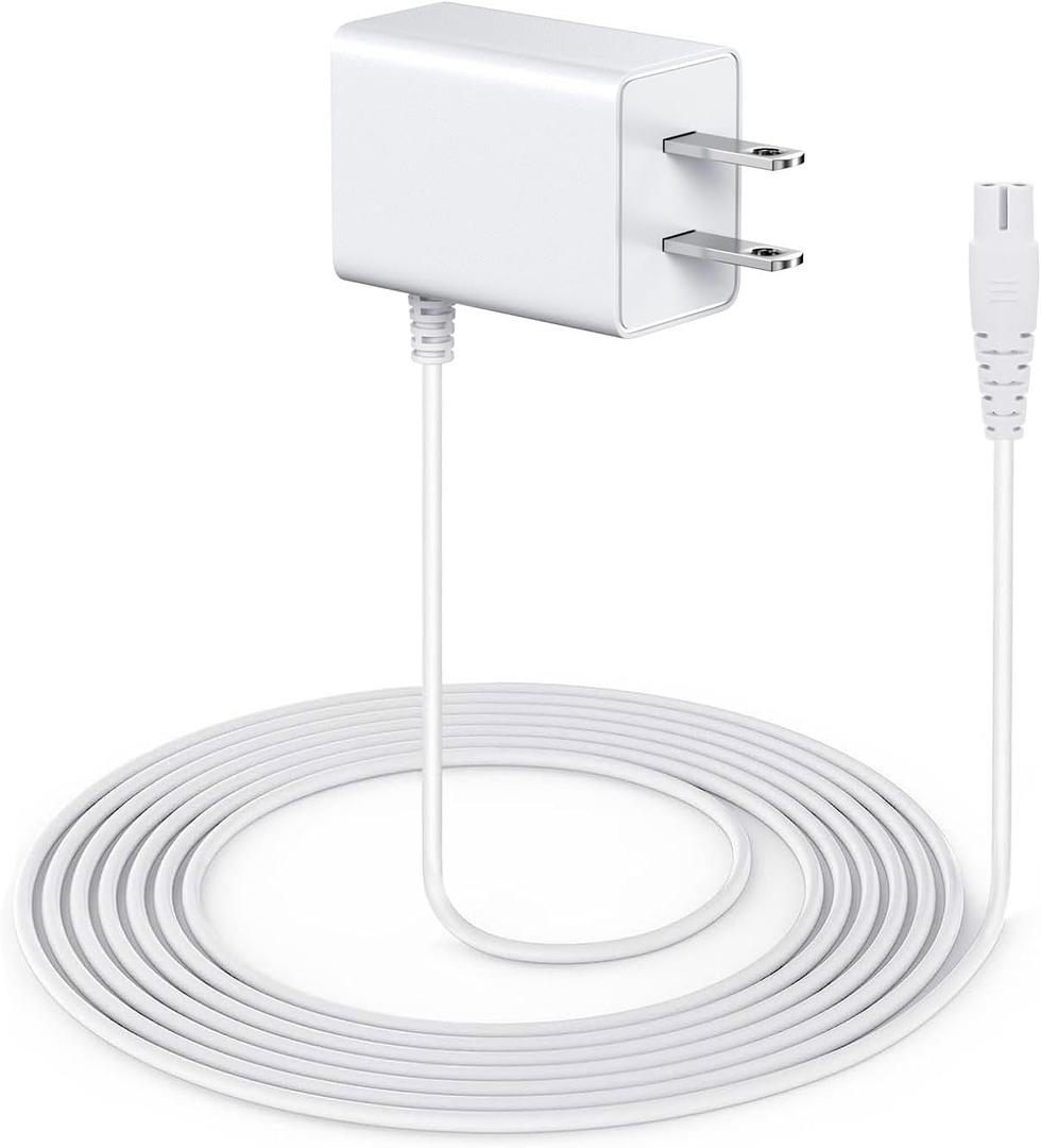 10V HV-270 Magic Wand Charger Compatible with Hitachi Magic Wand HV 270 Rechargeable Neck Massager, White Power Adapter with 5ft Long Cable