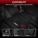 LASFIT Floor Mats for Toyota 4Runner 2013-2024 & for Lexus GX460 2014-2023, All Weather TPE Mats Floor Liner for Toyota 4 Runner (Fit 7 Seats & 5 Seats) 1st & 2nd Row Car Mats, Black