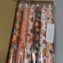 6 Pack Fall Flameless Taper Candles 10.6'' Plastic LED Candles 3D Wick Flickering Electric Tall Candlesticks Battery Operated for Thanksgiving Fall Autumn Home Party Decor