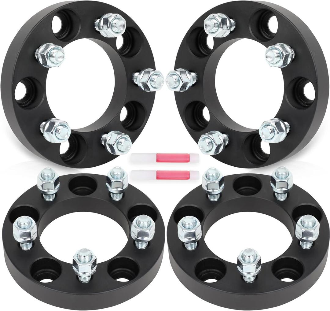 SCITOO 4Pcs 5x4.75 to 5x4.5 Wheel Adapters 1 inch Bore 87.1mm Studs 12x1.5 5 Lug Wheel Spacers No Hubcentric Fit for Chevrolet Corvette 1984-2019,for Cadillac XLR 2004-2009