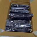 200 Count Navy Blue Plastic Silverware, Heavy Duty Disposable Cutlery Set, 100 Forks and 100 Spoons, Plastic Utensils Set for Party, Birthday, Wedding