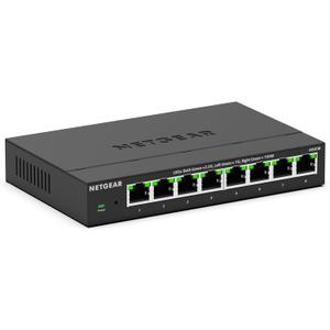 NETGEAR 8-Port 2.5G Multi-Gigabit Ethernet Unmanaged Network Switch (MS308) - with 8 x 2.5Gbps Ports, Desktop or Wall Mount, Metal Case