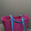 Simple Modern Large Beach Bag | Waterproof Getaway Rubber Tote with Zipper Pocket for Travel, Pool, Boat, Groceries, Sports | 80s Mix