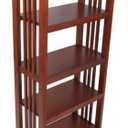 Alaterre Furniture Mission Book Shelf-4 Tier Bookcase with Adjustable Shelves for Living Room or Home Office, 48-Inch, Cherry