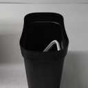 SONGMICS Bathroom Trash Can, 1.3 Gallon (5 L) Small Trash Bin with Lid, Slim for Small Spaces, Stainless Steel Garbage Can, Soft Close, Black ULTB560B05