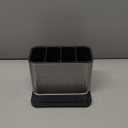 Utensil Holder,Stainless Steel Caddy Counter,Spoon holder,4 Compartments Silverware Caddy,Capacity Flatware Spoon Fork Tool Cutlery Holder (Expand silvery)