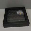 Championship Ring Display Case: Wooden Shadow Box with 20 Ring Posts Sports Award Rings - Baseball, Basketball, Football, Soccer