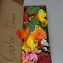 14 Pcs Mums Artificial Flowers Fall Floral Arrangement Faux Daisy Bouquet for Indoor Wedding Home Table Office Desk Vase Centerpieces Decoration (Orange Yellow Red)