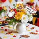 BBQ and Brews Before I Do's Party Decorations Table Centerpiece Sticks 24pcs BBQ theme Bridal Shower Table Decor Cookout Grill Beer Crown Ring Bachelorette Bride To Be Outdoor Indoor Party Supplies