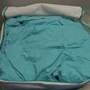 Three Geese Pinch Pleat Waterfowl Feathers and Down Comforter King Size Duvet Insert,750+ Fill Power,1200TC 100% Cotton, Premium All Seasons Aqua-Sky Warm Hotel Comforter with 8 Tabs.