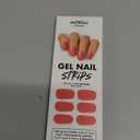 MOYOU LONDON Semi Cured Gel Nail Strips - 20 Pcs. Waterproof Gel Nail Wraps, Cures in Sunlight or UV/LED Lamp, Lasts Up to 2+ Weeks, Stretchable, Easy to Apply & Remove, Vegan & Cruelty-Free, Pink