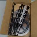 Chip Rack Display Stand, 2025 New 5 Tier 40 Clips Snack Organizer with Rotating Wooden Base, Chip Holder Candy Display for Countertop, Concession Stand, Party, Retail, Office Snack Display Rack, Brown