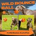 Fida Natural Rubber Dog Balls for Aggressive Chewers, Durable Dog Chew Toys for Large Dogs, Interactive Fetch & Tug of War Toys for Medium Large Breed Non-Toxic Dish Washable,4.5 * 4.5"