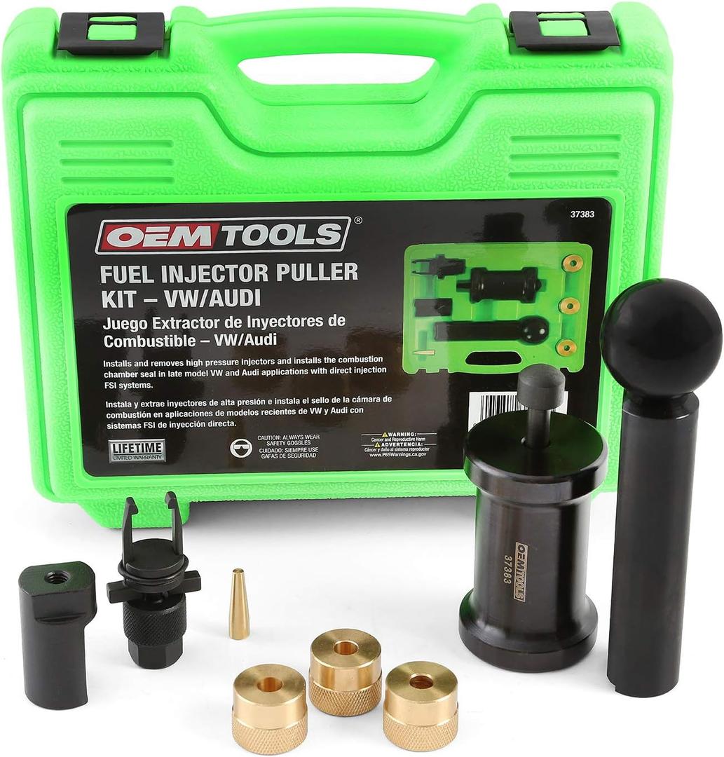 OEMTOOLS 37383 VW/Audi Fuel Injector Puller Kit, Puller Set, Injector Puller Tool, Puller Extractor, VW Tools, Injector Removal Tool, VW Injector Tool