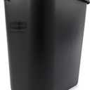B&M Rubbermaid 295600Bk Deskside Plastic Wastebasket, Rectangular, 7 Gal, Black (Pack of 10)