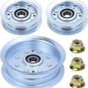 3 x GELASKA 2 Pack GY22172 Idler Pulley with GY20629 Idler Pulley Replaces AUC17621 GY22082 GY20067 GY20110 for John Deere D140 D155 D160 E140 E150 E160 E170 L120 L130 LA145 LA165 S140 S160 S170 Decks