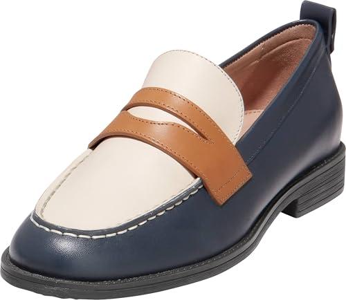 Cole Haan Women's Stassi Penny Loafer, Navy, 7.5-C US