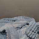 BEDELITE Fleece Queen Comforter Set -Super Soft & Warm Fluffy Blue Fog Bedding, Luxury Fuzzy Heavy Bed Set for Winter with 2 Pillow Cases